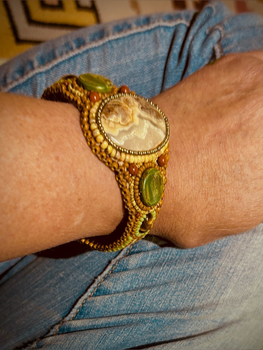 Sue Horine Sedona Beaded Cuff Bracelet